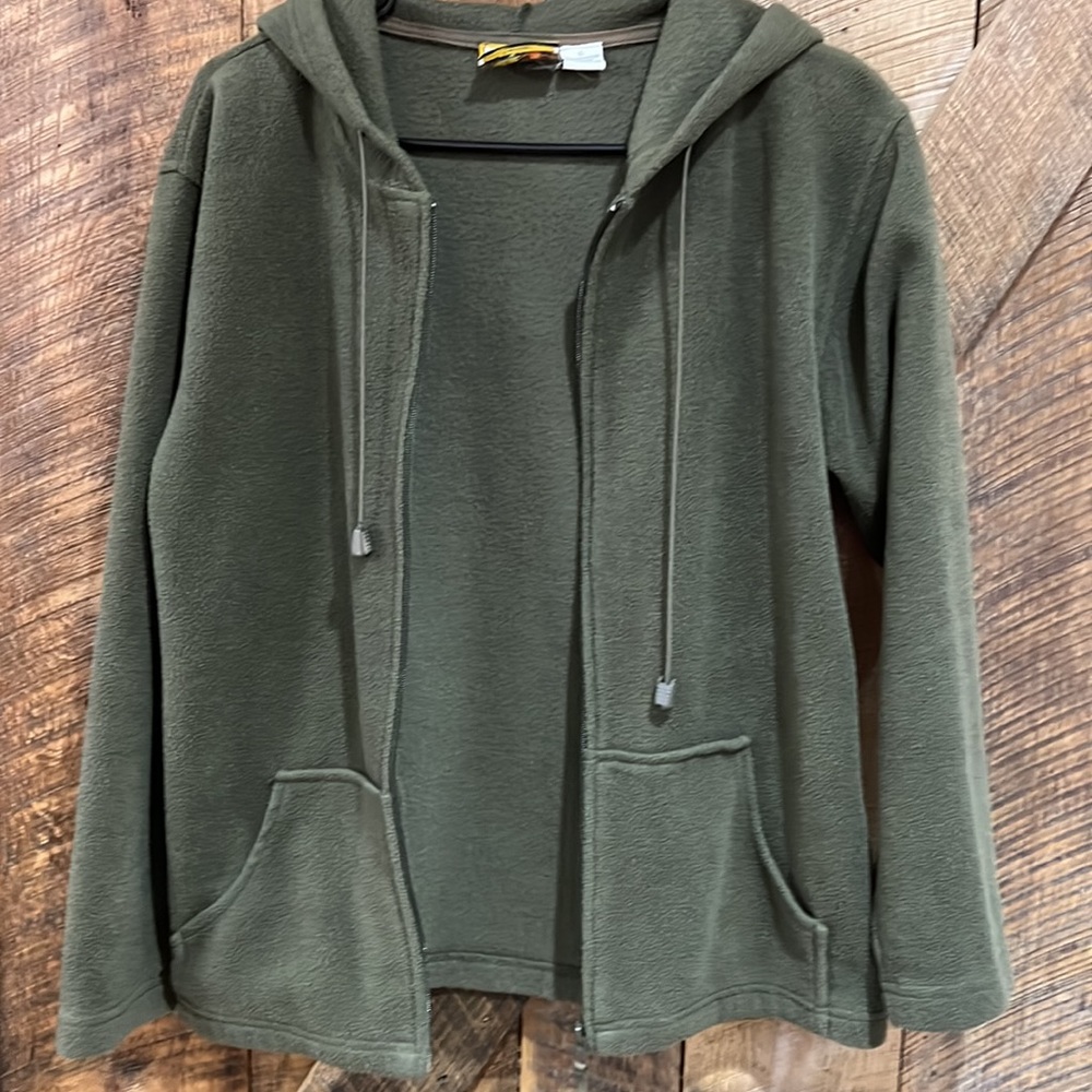 VINTAGE Heirloom Collectibles SOFT Fleece Zip Hoodie jacket - Picture 4 of 5